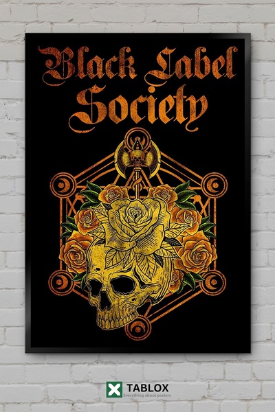 tablomaxtbx Cenaze Çanı Funeral Bell Poster de artă gotică Decor de perete Ta...
