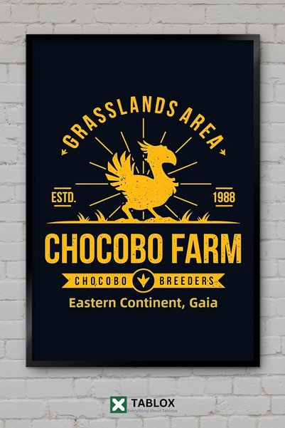 tablomaxtbx Final Fantasy Chocobo Farm Game Character Decor de perete Tablou ...