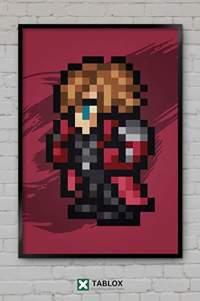 tablomaxtbx Final Fantasy VII Генезис Пикселен спрайт герой Рамкирана декорат...