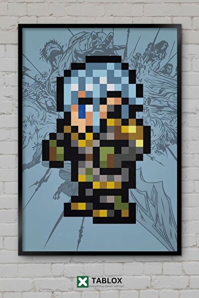 tablomaxtbx Final Fantasy XIV Haurchefant Pixel Character Διακόσμηση Τοίχου μ...