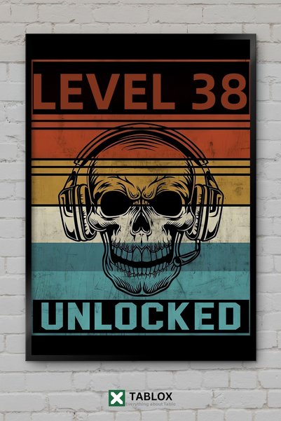 tablomaxtbx Gamer 38 de ani Ziua de naștere Poster pentru jucători Decor de p...