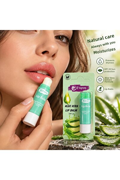 ORİON GLOBAL Jrapan Aloe Vera Lip Balm Spf 20 – Moisturizing Lip Balm, Sun Pr...