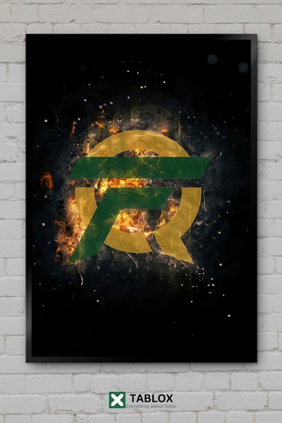 tablomaxtbx Λογότυπο ομάδας FlyQuest Esports Διακοσμητικός πίνακας τοίχου για...