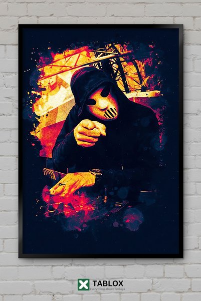 tablomaxtbx Angerfist DJ Електронна музика Сценичен концерт Рамкирана декорат...