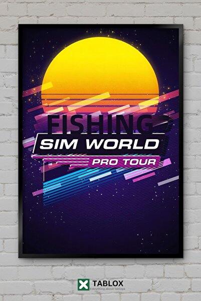 tablomaxtbx Fishing Sim World Fishing Game Artă decorativă de perete Tablou d...