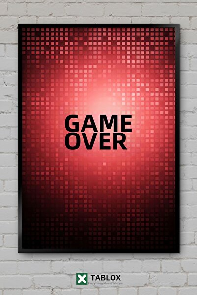 tablomaxtbx Game Over Game Over is Over Poster de perete cu neon pentru gamer...