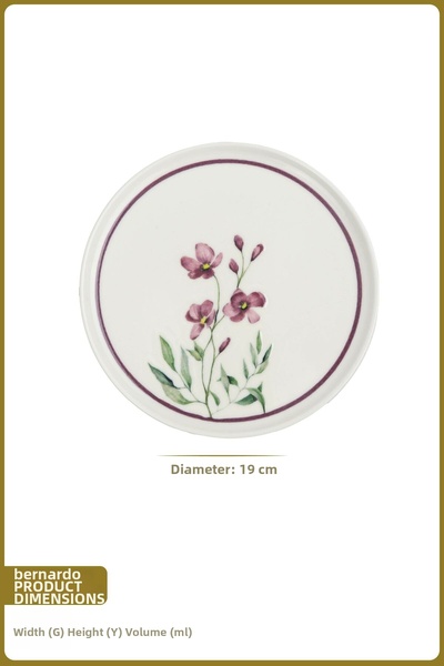 Bernardo Violet 6 Piece Porcelain Cake Set
