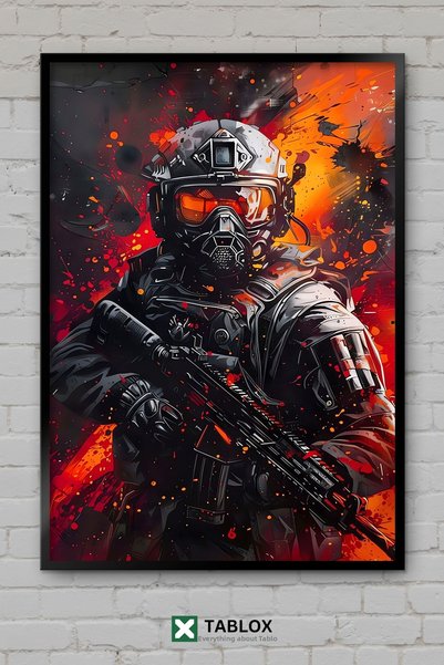 tablomaxtbx Poster de artă murală pentru jucători, tablou decorativ înrămat d...