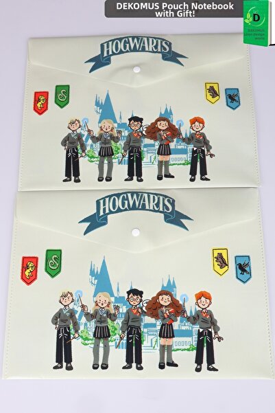 Harry Potter Licensed 2-Piece Snap File and Dekomus Pocket Notebook Set