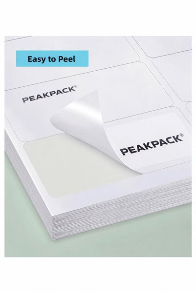 PEAKPACK Ready-Made Adhesive Label 25X35 mm 100 Sheets A4 Self-Adhesive Laser Label Printer Label