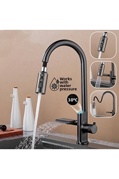 OEM Kitchen Sink Faucet with Purification Outlet, New Digital Temperature Sen...