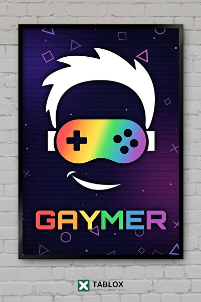 tablomaxtbx Poster Gaymer Player Gamer, tablou decorativ înrămat din MDF