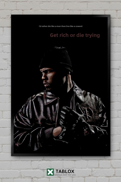 tablomaxtbx Γίνε πλούσιος ή πεθάνε με τον πόνο 50 Cent Ταινία Χιπ Χοπ Διακοσμ...