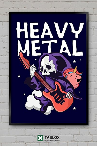 tablomaxtbx Poster cu chitarist de muzică heavy metal, cu aspect de cadru art...