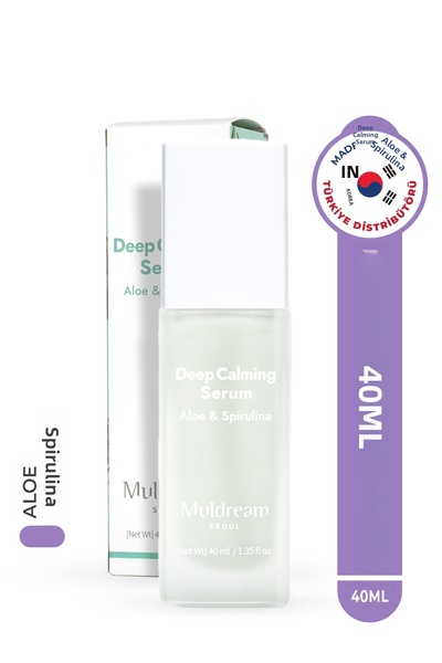 Muldream Deep Calming Serum with aloe vera and spirulina, vegan, 40 ml