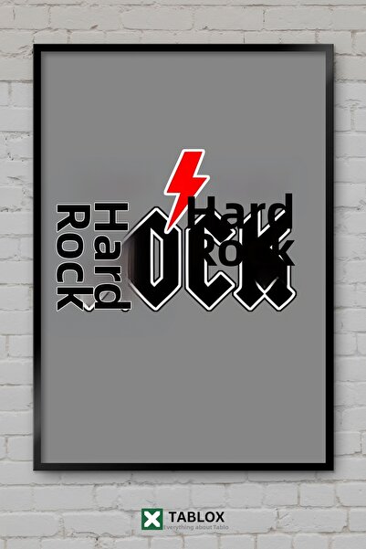tablomaxtbx Μουσική Hard Rock Grey Grey Group Band Αφίσα Τέχνης με Πλαίσιο Εμ...