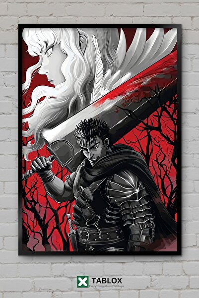 tablomaxtbx Poster cu personajele Guts și Griffith din anime-ul/manga Berserk...