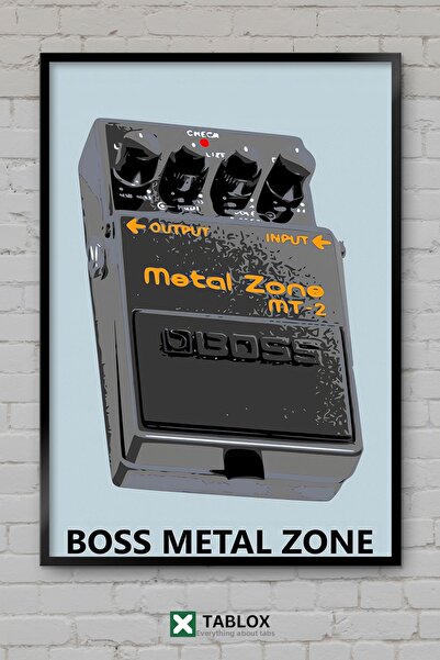 tablomaxtbx Metal Zone Guitar Pedal Πεντάλ κιθάρας Rock Music Frame Look Διακ...