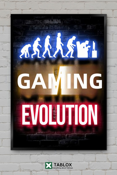 tablomaxtbx Gaming Game Evolution Evolution Gamer Player Masă decorativă din ...