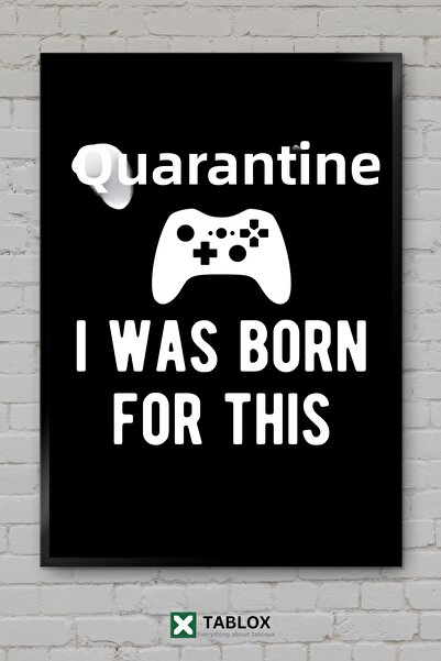 tablomaxtbx Poster pentru gameri Gaming Game Quarantine, tablou decorativ înr...