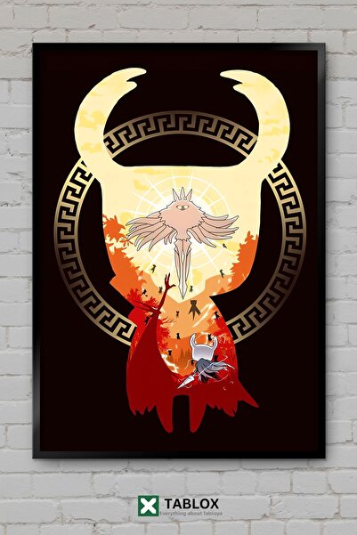 tablomaxtbx Hollow Knight Рицар на мрака Фантастична игра Рамкирана декоратив...