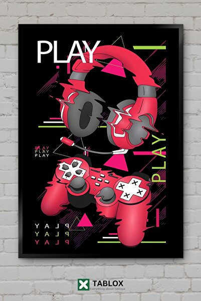 tablomaxtbx Glitch Distorsiune Joystick Controler Căști Cadru pentru căști As...