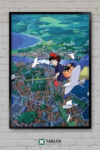 tablomaxtbx Kiki Flying Delivery S Delivery Anime Art Frame Appearance Decora...