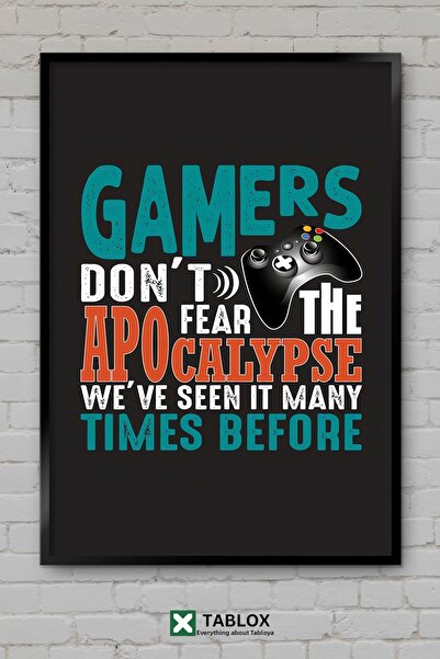 tablomaxtbx Страх от геймъри, Играч на хорър, Плакат за видео игра, Рамка, Де...