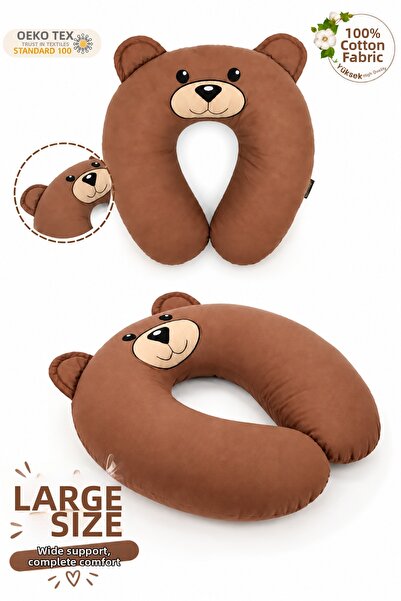 mordesign Morbear Series - Double Sided Cotton Fabric Breastfeeding Pillow, B...