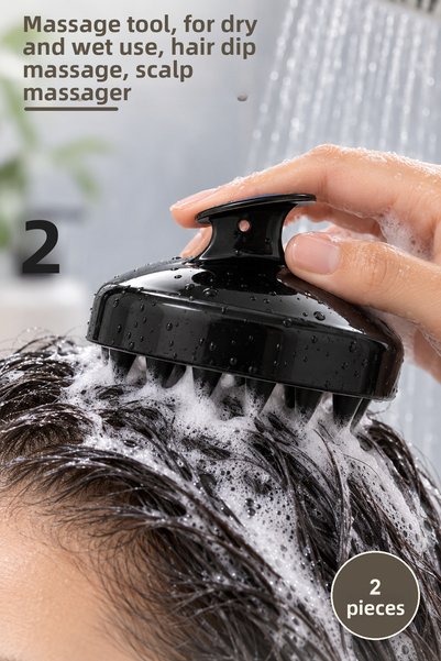 Yenilig 2 Pieces of Hair Soothing Shower Combs – Massage Tool, Dry and Wet Us...