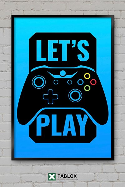 tablomaxtbx Poster pentru jocuri de gaming Lets Play Hadi Oynayalım Tablou de...
