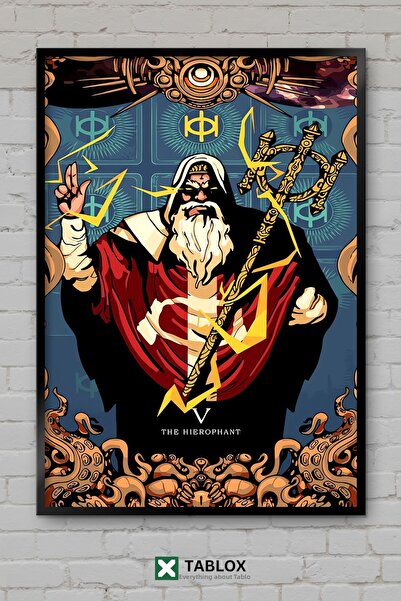 tablomaxtbx Hierophant Hierofant Carte de tarot Poster fantastic cu aspect de...