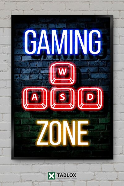 tablomaxtbx Gaming Game Zone Zone Gamer Poster cu aspect de cadru Decorativ M...