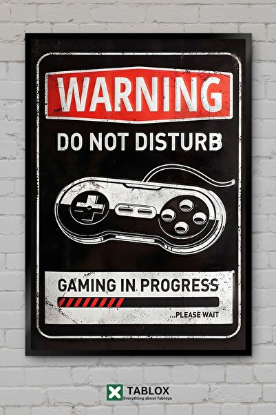 tablomaxtbx Πινακίδα προειδοποίησης για παιχνίδια gaming, διακοσμητικός πίνακ...