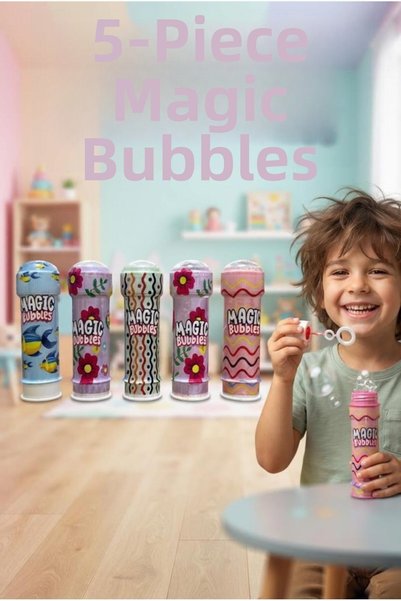 Tıfıl Toys 5-Piece Fun Magic Foam Toy Set Educational and Fun Toy Magic Bubble