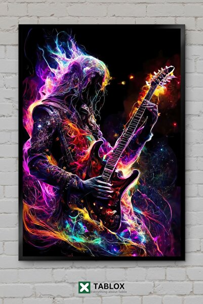 tablomaxtbx Poster artistic cu muzică rock heavy metal, tablou decorativ înră...