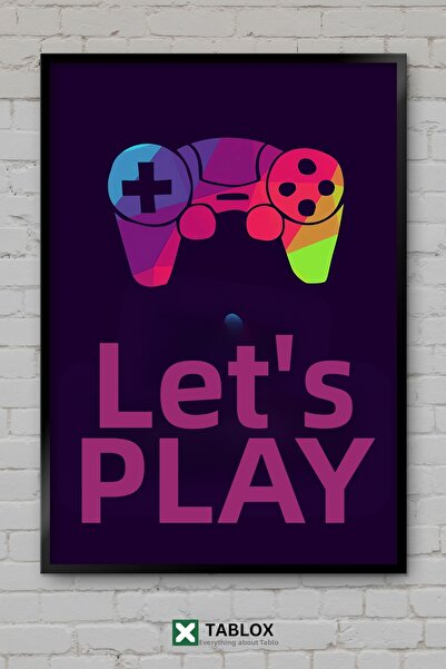 tablomaxtbx Gaming Lets Play Hadi Oynayalım Διακοσμητικός πίνακας MDF με εμφά...