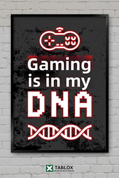 tablomaxtbx Gaming Game DNA My Genetics Gamer Αστεία αφίσα με κορνίζα Διακοσμ...