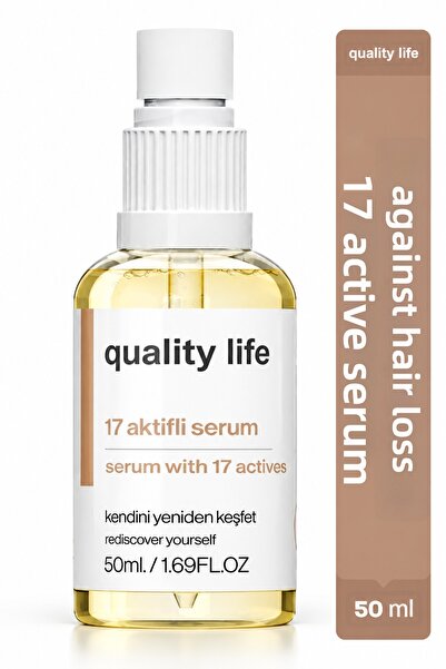Quality Life 17 مصل نشط مضاد لتساقط الشعر - تقوية وإعادة نمو الشحوم