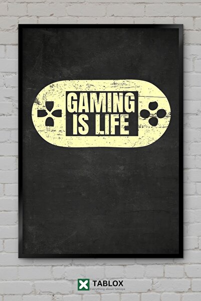 tablomaxtbx Gaming Is Life - Jocul este viața - Poster motivațional pentru ga...