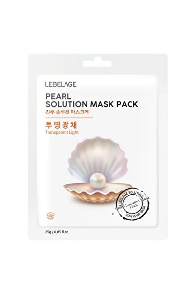LEBELAGE Pearl Solution Mask, Brightening and Moisturizing Paper Mask with Pe...