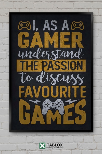 tablomaxtbx Gamer Tutkusu Passion Player Gaming Art Poster Tablou decorativ î...