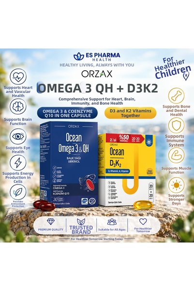 Ocean Omega 3 & Qh + D3K2