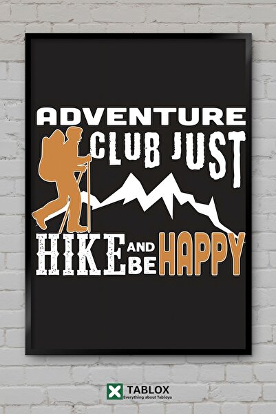 tablomaxtbx Happy Hiking Plimbare în natură Poster Happy Art Tablou decorativ...