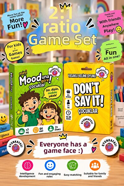 OYUNKAFASI 2-Pack Children's Entertainment Game Set by Moduna Kids + Don'T Sa...