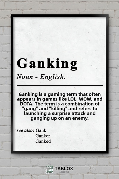 tablomaxtbx Ganking Boys Men Game Room Poster pentru cameră, tablou decorativ...
