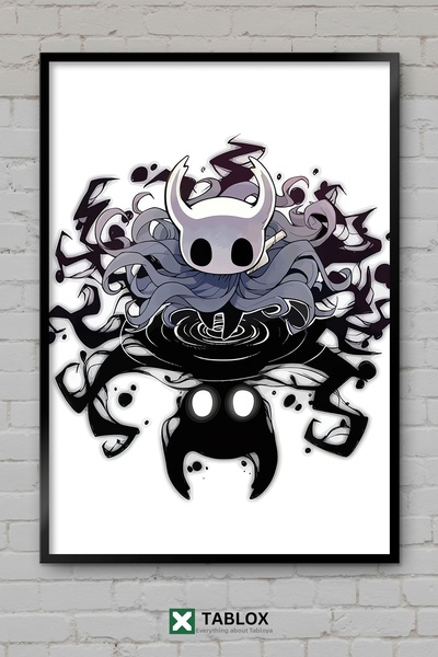 tablomaxtbx Hollow Knight Gaming Game Dark Fantastic Poster Frame Look Decora...