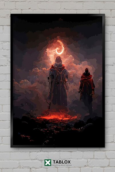 tablomaxtbx Heaven Cennet Hell Cehennem Poster fantastic cu aspect de cadru a...