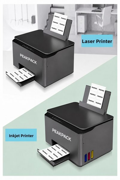 PEAKPACK Ready-Made Adhesive Label 105* 37X125 mm 100 Sheets A4 Self-Adhesive Laser Inkjet Printer Label