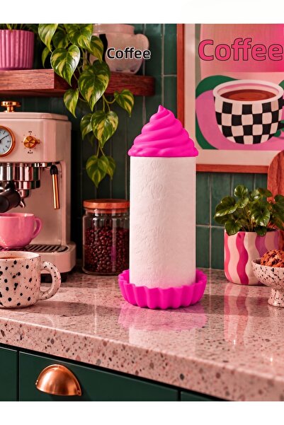 Dumledo Cupcake Paper Towel Holder |   Decorative Paper Towel Holder Bathroom...